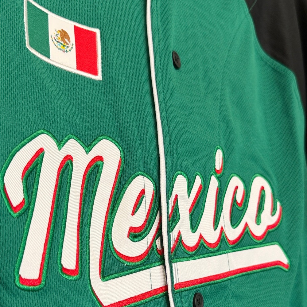 Mexico Green & Black Baseball Jersey